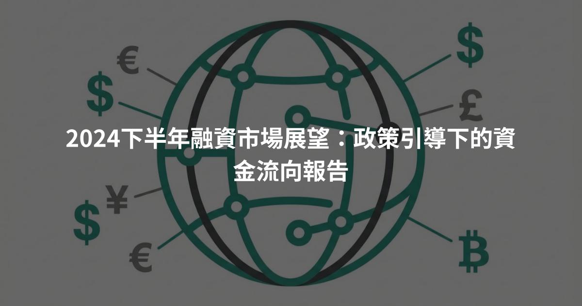 2024下半年融資市場展望：政策引導下的資金流向報告