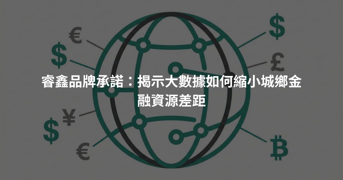 睿鑫品牌承諾：揭示大數據如何縮小城鄉金融資源差距